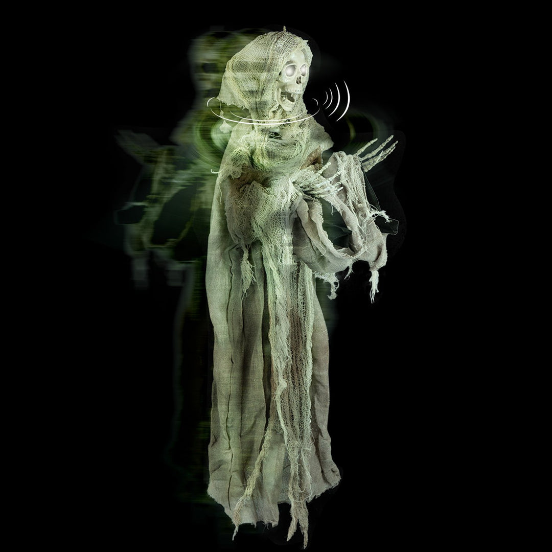 Holidayana Patio & Outdoors Animatronic Floating Skeleton - Sound And Touch Activated Halloween Decoration With Lighted Eyes And Scary Sounds 3 Holidayana Patio & Outdoors Animatronic Floating Skeleton - Sound And Touch Activated Halloween Decoration With Lighted Eyes And Scary Sounds