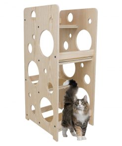 Frontpet PET SUPPLIES Modern Wood Bubble Cat Tree Tower