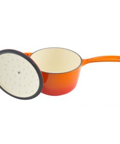 Zelancio 2 Quart Enameled Cast Iron Sauce Pan With Lid HOME GOODS