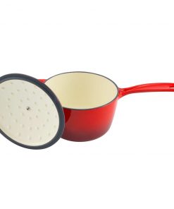 Zelancio 2 Quart Enameled Cast Iron Sauce Pan With Lid HOME GOODS