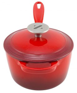Zelancio 2 Quart Enameled Cast Iron Sauce Pan With Lid HOME GOODS