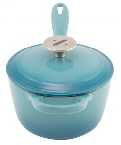 Zelancio 2 Quart Enameled Cast Iron Sauce Pan With Lid HOME GOODS