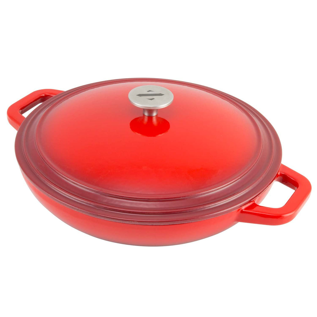 Zelancio HOME GOODS 3 Quart Enameled Cast Iron Casserole Dish With Lid 2 Zelancio HOME GOODS 3 Quart Enameled Cast Iron Casserole Dish With Lid