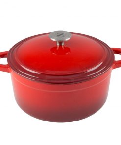 Zelancio 6 Quart Enameled Cast Iron Dutch Oven With Lid