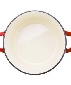 Zelancio 6 Quart Enameled Cast Iron Dutch Oven With Lid