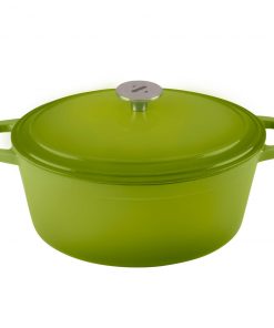 Zelancio 6 Quart Oval Enameled Cast Iron Dutch Oven With Lid HOME GOODS