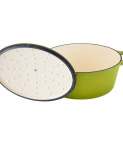 Zelancio 6 Quart Oval Enameled Cast Iron Dutch Oven With Lid HOME GOODS