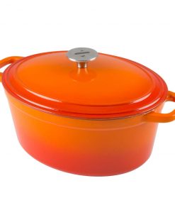Zelancio 6 Quart Oval Enameled Cast Iron Dutch Oven With Lid HOME GOODS