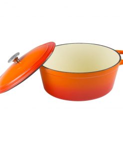 Zelancio 6 Quart Oval Enameled Cast Iron Dutch Oven With Lid HOME GOODS