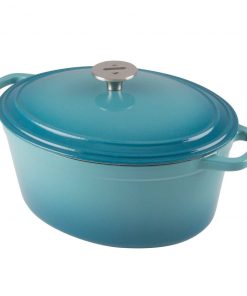 Zelancio 6 Quart Oval Enameled Cast Iron Dutch Oven With Lid HOME GOODS