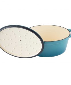 Zelancio 6 Quart Oval Enameled Cast Iron Dutch Oven With Lid HOME GOODS
