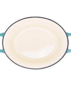 Zelancio 6 Quart Oval Enameled Cast Iron Dutch Oven With Lid HOME GOODS