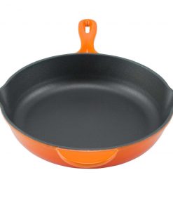 Zelancio 10 Inch Enameled Cast Iron Skillet