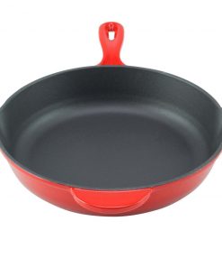 Zelancio 10 Inch Enameled Cast Iron Skillet