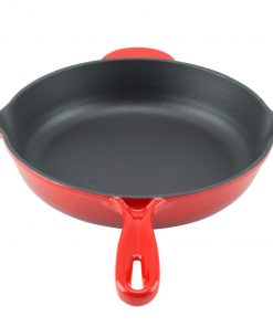 Zelancio 10 Inch Enameled Cast Iron Skillet