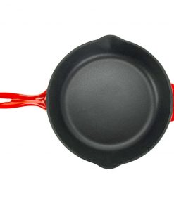 Zelancio 10 Inch Enameled Cast Iron Skillet
