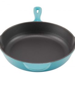 Zelancio 10 Inch Enameled Cast Iron Skillet