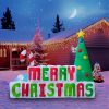 Holidayana HOME GOODS Inflatable Merry Christmas Sign Christmas Decoration With Built In Fan And LED Lights