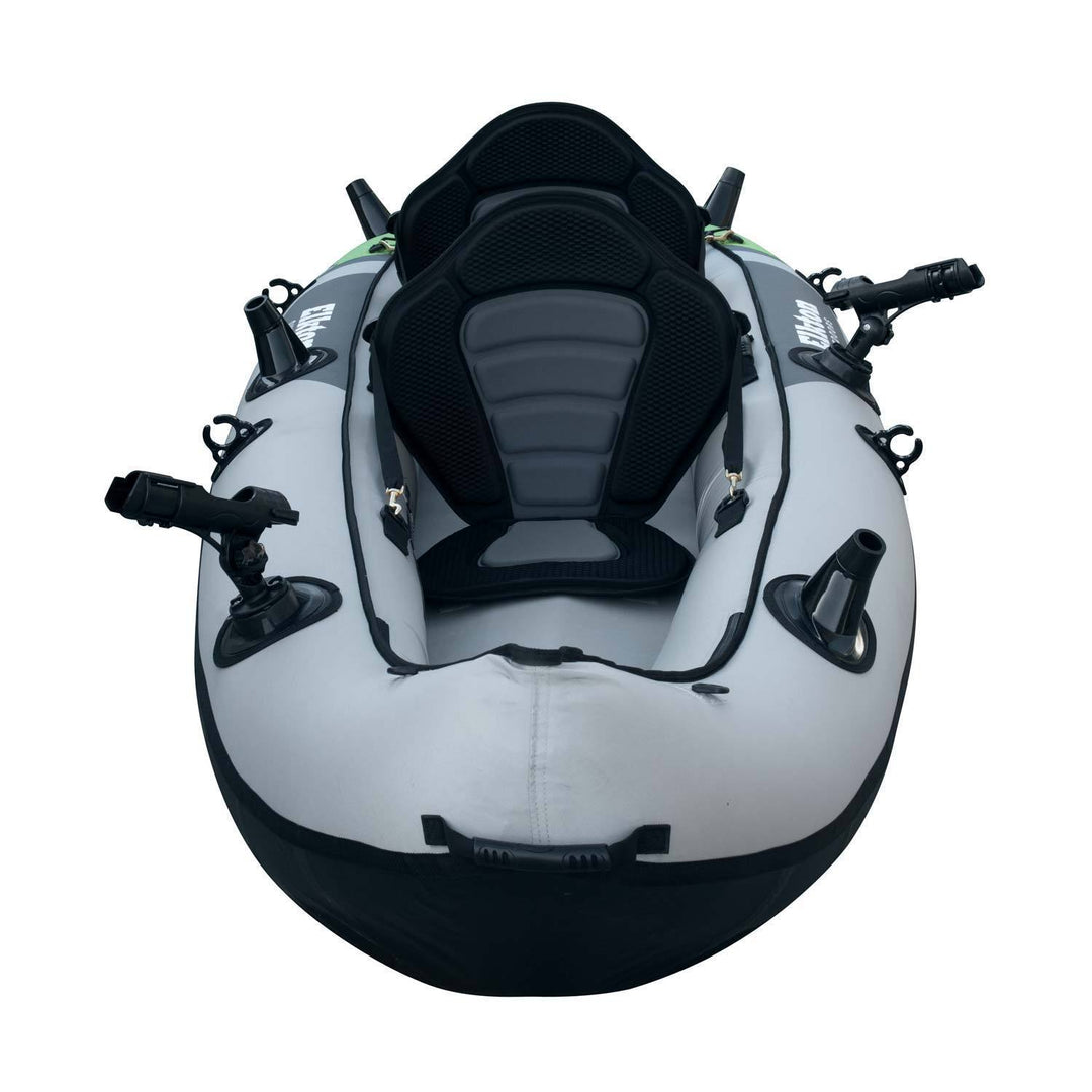 Elkton Outdoors Cormorant Inflatable 2 Person Fishing Kayak Set With 6 Rod Holders, Paddles, Double Action Pump 6 Elkton Outdoors Cormorant Inflatable 2 Person Fishing Kayak Set With 6 Rod Holders, Paddles, Double Action Pump