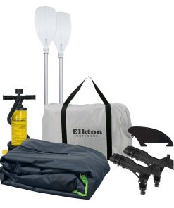 Elkton Outdoors Cormorant Inflatable 2 Person Fishing Kayak Set With 6 Rod Holders, Paddles, Double Action Pump 17 Elkton Outdoors Cormorant Inflatable 2 Person Fishing Kayak Set With 6 Rod Holders, Paddles, Double Action Pump