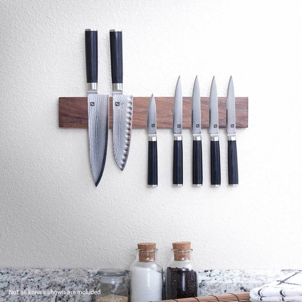 Zelancio HOME GOODS 7 Piece Japanese VG-10 Damascus Steel Chef Knife Set 7 Zelancio HOME GOODS 7 Piece Japanese VG-10 Damascus Steel Chef Knife Set