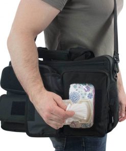 Elkton Outdoors Daddy Diaper Bag With 11 Pockets & Compartments & Shoulder Strap SPORTING GOODS