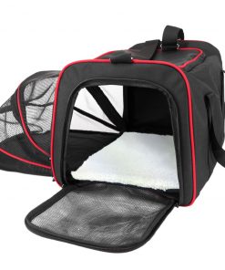 Frontpet Expandable Soft Sided Airline Approved Pet Carrier With Padded Insert PET SUPPLIES