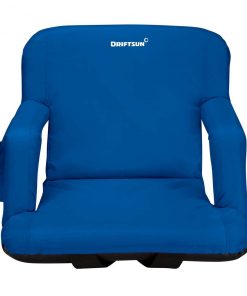 Games & Recreation Driftsun Folding Stadium Seat, Reclining Bleacher Chair