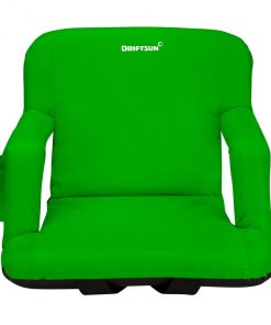 Games & Recreation Driftsun Folding Stadium Seat, Reclining Bleacher Chair