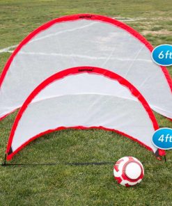 Driftsun Portable Pop Up Soccer Goal Set For Backyard And Practice Play, 2 Nets And 1 Carry Bag