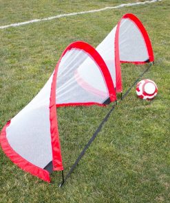 Driftsun Portable Pop Up Soccer Goal Set For Backyard And Practice Play, 2 Nets And 1 Carry Bag