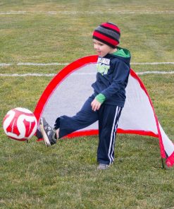 Driftsun Portable Pop Up Soccer Goal Set For Backyard And Practice Play, 2 Nets And 1 Carry Bag
