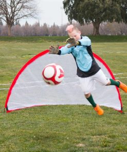 Driftsun Portable Pop Up Soccer Goal Set For Backyard And Practice Play, 2 Nets And 1 Carry Bag