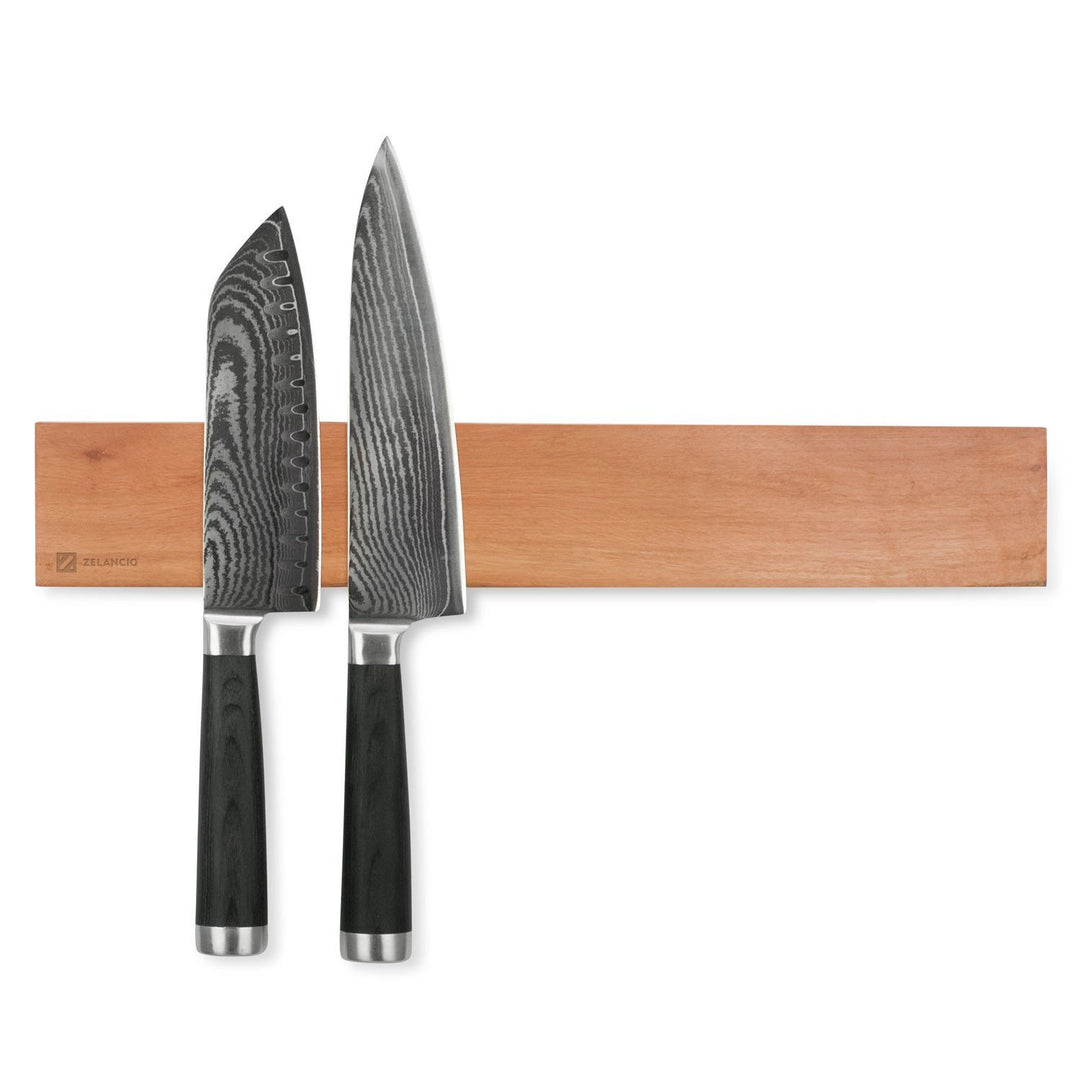 Zelancio HOME GOODS 16-Inch Magnetic Knife Holder, Wall Mounted Wooden Knife Strip With Rare Earth Magnets 2 Zelancio HOME GOODS 16-Inch Magnetic Knife Holder, Wall Mounted Wooden Knife Strip With Rare Earth Magnets