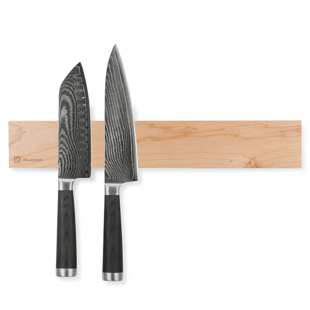 Zelancio HOME GOODS 16-Inch Magnetic Knife Holder, Wall Mounted Wooden Knife Strip With Rare Earth Magnets 1 Zelancio HOME GOODS 16-Inch Magnetic Knife Holder, Wall Mounted Wooden Knife Strip With Rare Earth Magnets