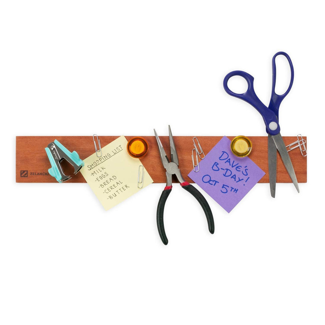 Zelancio HOME GOODS 16-Inch Magnetic Knife Holder, Wall Mounted Wooden Knife Strip With Rare Earth Magnets 9 Zelancio HOME GOODS 16-Inch Magnetic Knife Holder, Wall Mounted Wooden Knife Strip With Rare Earth Magnets