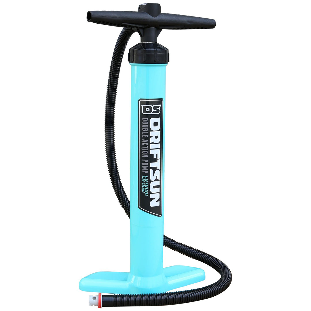 Driftsun SPORTING GOODS Manual Air Pump For Paddleboards, Floating Platforms And Kayaks, Double Action Pump, High Pressure, High Volume 1 Driftsun SPORTING GOODS Manual Air Pump For Paddleboards, Floating Platforms And Kayaks, Double Action Pump, High Pressure, High Volume