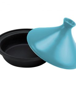 Zelancio HOME GOODS 2.4 Quart Enameled Cast Iron Moroccan Tagine Pot With Ceramic Lid