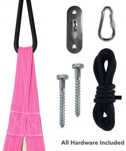 Driftsun Kids Indoor And Outdoor Hammock Pod Package, Green Trim