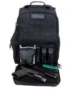 Elkton Outdoors SPORTING GOODS Range Backpack With Three Removable Pistol Pouches