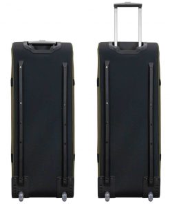 Elkton Outdoors Rolling Fishing Duffle Bag With Retractable Handle