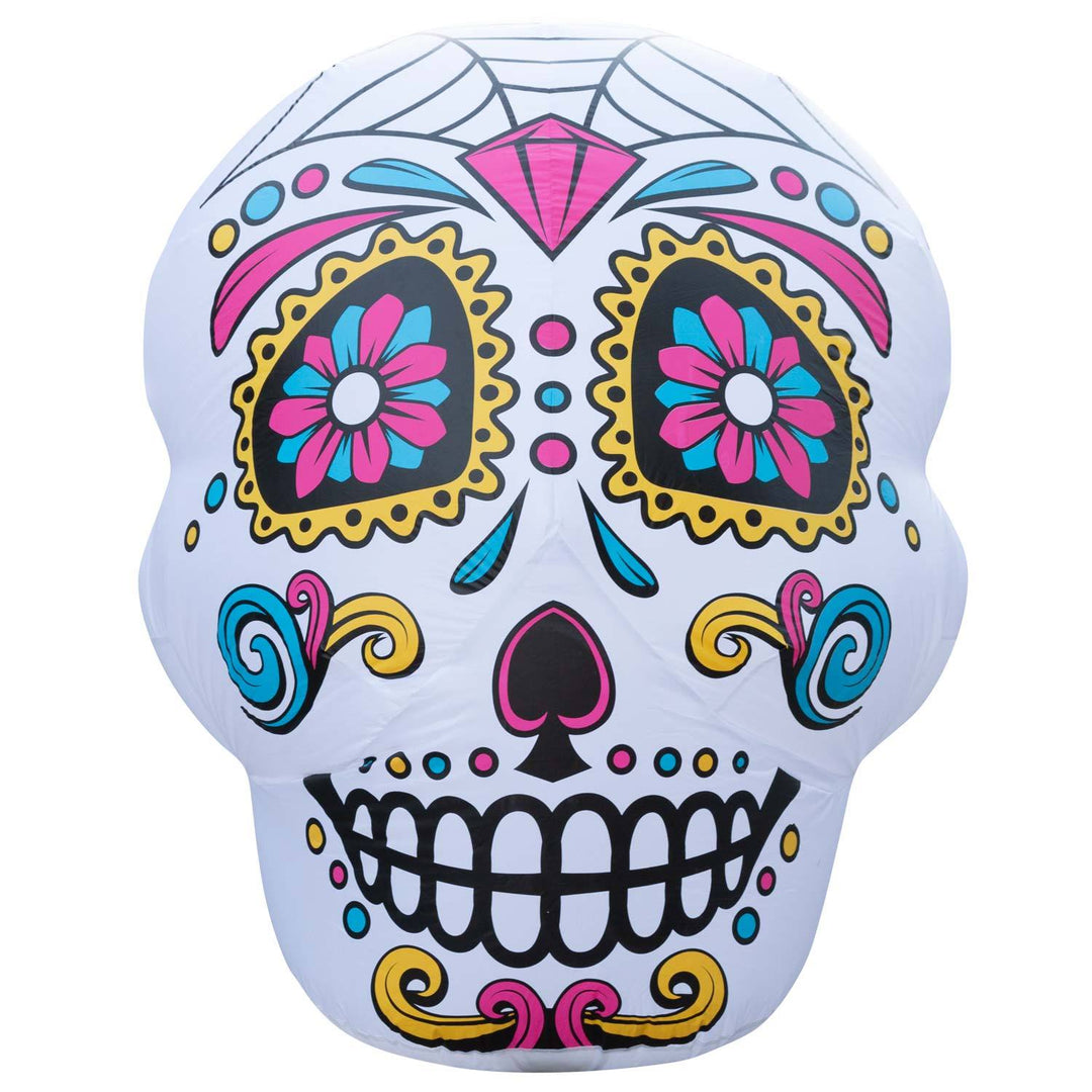 Holidayana Inflatable Halloween Skull Decoration With Built-In Fan And LED Lights HOME GOODS 4 Holidayana Inflatable Halloween Skull Decoration With Built-In Fan And LED Lights HOME GOODS