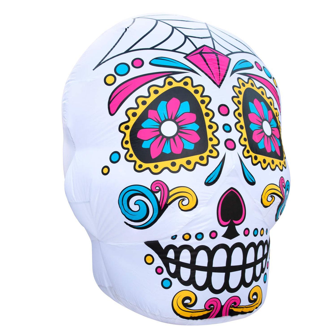 Holidayana Inflatable Halloween Skull Decoration With Built-In Fan And LED Lights HOME GOODS 5 Holidayana Inflatable Halloween Skull Decoration With Built-In Fan And LED Lights HOME GOODS