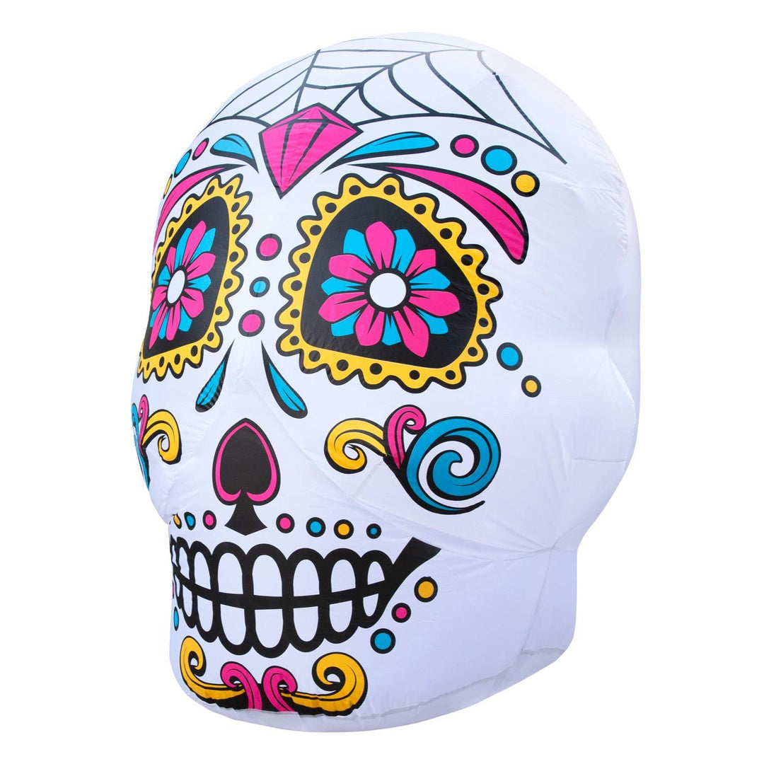 Holidayana Inflatable Halloween Skull Decoration With Built-In Fan And LED Lights HOME GOODS 6 Holidayana Inflatable Halloween Skull Decoration With Built-In Fan And LED Lights HOME GOODS