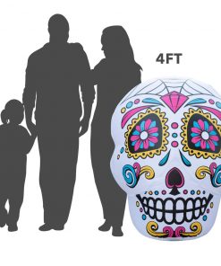 Holidayana Inflatable Halloween Skull Decoration With Built-In Fan And LED Lights HOME GOODS 20 Holidayana Inflatable Halloween Skull Decoration With Built-In Fan And LED Lights HOME GOODS