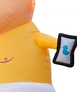 Holidayana Inflatable Baby Donald Trump, POTUS, President, Tweeter In Chief With Flapping Toupee With Built In Fan And LED Lights HOME GOODS